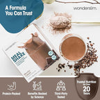 WonderSlim Meal Replacement Shake, Mocha Cream, 15g Protein, 24 Vitamins & Minerals, Gluten Free (7ct)