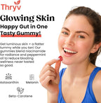 UVBites - Tanning Gummies - Self Tan Supplement - Tanning Pill - Fast Acting & Debloating Melanin Supplement with Beta Carotene, Astaxanthin, Niacinamide - Glow Up Skin (60 Count, Watermelon)