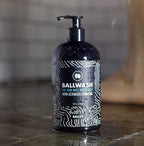 Ballsy Ballwash Charcoal Body Wash for Men - Moisturizing Men’s Bodywash with Coconut Oil – Soap for Men & Great for your Most Intimate Areas, 16 Oz