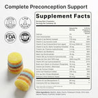 Create for Women | Doctor Formulated Fertility Gummy | 600mg CoQ10 + 27mg Iron + 1200mcg Folic Acid | Preconception & Egg Quality Support | Vegan & No Added Sugar (28 Day Supply)