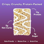 Magic Spoon Treats - 16 High Protein Bars, Salted Caramel - High Protein Gluten Free Snack - Sugar Free & Gluten Free Protein Cereal Bar - Low Carb & Keto Friendly - Healthy Snacks for Adults