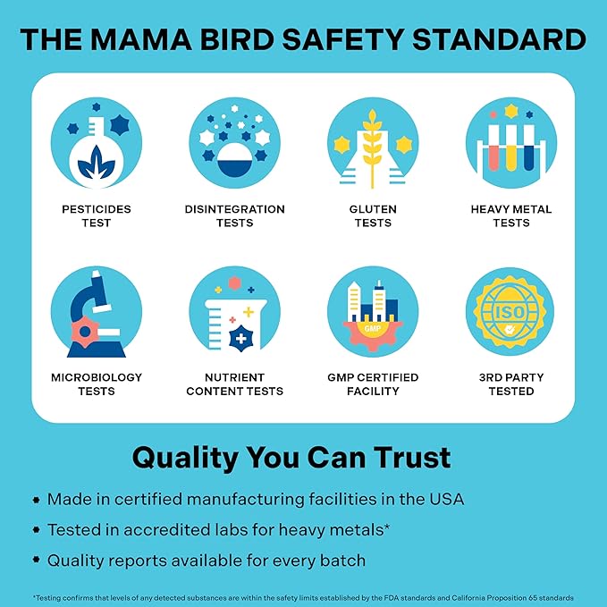 Best Nest Wellness - Mama Bird - Prenatal Multi+ (30 Servings) - Prenatal Vitamins for Women - Supports Baby Brain Health - Organic Herbs, Probiotics, Digestive Enzymes