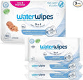 WaterWipes Sensitive+ Newborn & Baby Wipes, 3-In-1 Cleans, Cares, Protects, 99.9% Water, Unscented & Hypoallergenic, 180 Count (3 Packs)