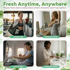 Deodorant Wipes for Women - Freshening Body Towelettes for Post-Workout, Travel, and Daily Deodorizing - On-the-Go Fresh Scent Cleansing Wipes, 60 Count (1 Pack)
