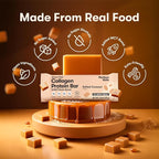 Perfect Keto Bars - The Cleanest Keto Snacks with Collagen and MCT. No Added Sugar, Keto Diet Friendly - 3g Net Carbs, 19g Fat,11g Protein - Diet Food Dessert (Salted Caramel, 12 Bars)