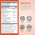 LifeSeasons Mobili-T - Joint Support Supplement - Reduces Aches & Discomforts - Increase Range of Motion - Rebuild Tissue & Cartilage - MSM Chondroitin Collagen Glucosamine & Turmeric - 120 Capsules