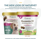 NaturVet Glucosamine DS Level 1 Maintenance, Joint Care Support Supplement for Dogs and Cats, Soft Chews, Made in The USA
