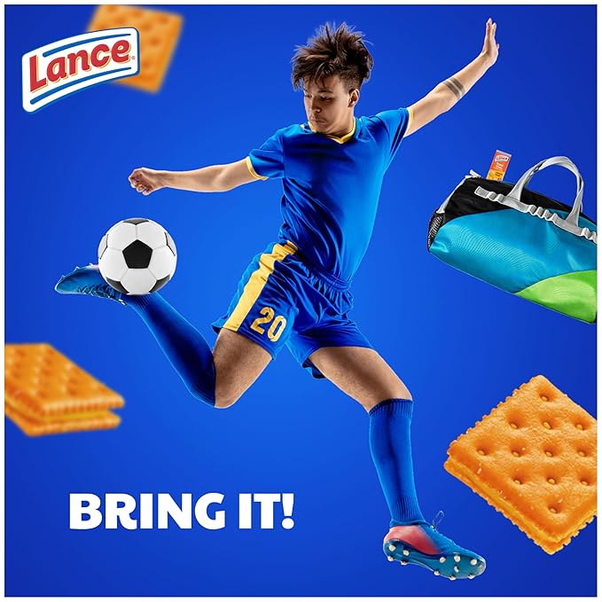 Lance Sandwich Crackers, ToastChee Cheddar, 10 Individually Wrapped Packs, 6 Sandwiches Each