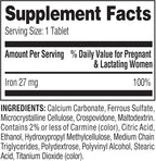 Convergence Spring Valley Iron as Ferrous Sulfate Tablets Dietary Supplement, 27 mg, 250 CountNo preservatives, Artificial Dyes or sweeteners