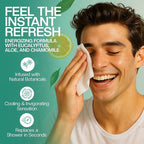 The Nobleman 4-Pack Face + Body Cleansing Wipes: 4 Post Workout Packs with Eucalyptus and Vitamin C (120 Ct.)