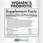 Built by Nature Probiotic for Women 60 Billion CFU – 20 Strains + Prebiotics – Vaginal & Digestive Support – Delayed Release Capsules, Shelf Stable – 3 Month Supply - 90 Capsules