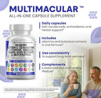 Clean Nutra Eye Vitamins with Bilberry Lutein and Zeaxanthin Supplements Lycopene 40mg Resveratrol Grape Seed Astaxanthin for Eyes - Eye Care Health Support (60 Count (Pack of 2))