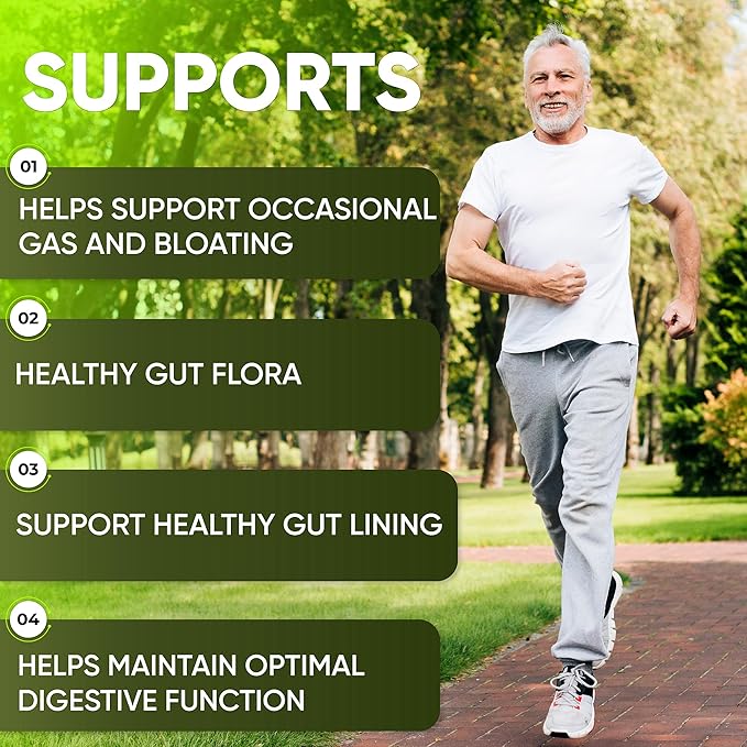Complete Gut Health for Women and Men with Probiotic, Prebiotic, Postbiotic & Digestive Enzymes to Supports Digestive Lining Health,Digestion Health, Occasional Gas, and Discomfort.
