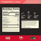 Optimum Nutrition Gold Standard 100% Whey Protein Powder, Strawberries and Cream, 1 Pound (Pack of 1)