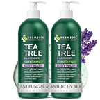 Tea Tree Lavender Body Wash MaxTherapy, Itchy Skin Relief, Antifungal Defense, Fights Body Odor, Soothes Jock Itch & Athlete's Foot, Intimate Wash, Men & Women, 2-Pack, Limited Edition