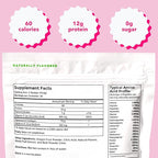 Collagen Peptides with Hyaluronic Acid & Vitamin C - Dragon Fruit Flavor (1lb/474g), Supports Skin, Hair, and Gut Health, 13g Hydrolyzed Collagen, Zero Sugar, High in Protein, Naturally Flavored