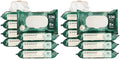 The Honest Company Hypoallergenic Flushable Wipes for Sensitive Skin, Tropical Leaves,42 Count (Pack of 16)