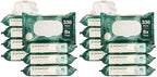 The Honest Company Hypoallergenic Flushable Wipes for Sensitive Skin, Tropical Leaves,42 Count (Pack of 16)