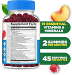 Lifeable Sugar Free Multivitamin for Men Gummies | with Iron and 18 Essential Vitamins and Minerals | Sugar Free Vitamins | 90 Gummies