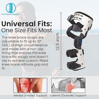 Comfyorthopedic Men & Women UPGRADED OA Unloader Knee Brace, Medial Arthritis Pain & Osteoarthritis Offloader, Best Bone on Bone Cartilage Joint Support L1851 L1843 Built-in Hex Key, Right
