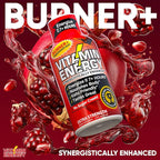 Vitamin Energy Burner+ Extra Strength Energy Shot Pomegranate Açaí 48 Pack, 260mg Natural Caffeine, 25mg Ketones, Green Tea, EGCG, Metabolism, Endurance, Zero Sugar, Gluten-Free, Vegan, 1.93 fl oz