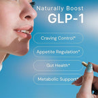 GLP-1 Booster with Akkermansia Muciniphila for Appetite Suppressant, Gut Health & Metabolism Support – Natural GLP1 Supplement with Dihydroberberine for Men & Women – Made in USA – 60 Capsules