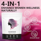 Feminine Balance Gummies, Premium Feminine Balance Gummies, Vegan Hawaiian Pineapple, Vaginal Health Support, Gluten-Free, 60 Gummies (1)