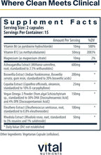 Vital Nutrients Cortisol Balance - Vegan Stress Relief Supplement - Cortisol Manager Supports Energy & Stress Levels - Ashwagandha & Magnesium for Relaxation - Gluten, Dairy, Soy Free - 90 Capsules