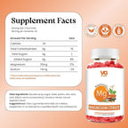 VITA GLOBE Magnesium Citrate Gummies 70mg, Relaxation, Muscle Recovery & Sleep Support, Magnesium Supplement, High Absorption, Vegan, Non-GMO, Bone & Energy – 60 Count