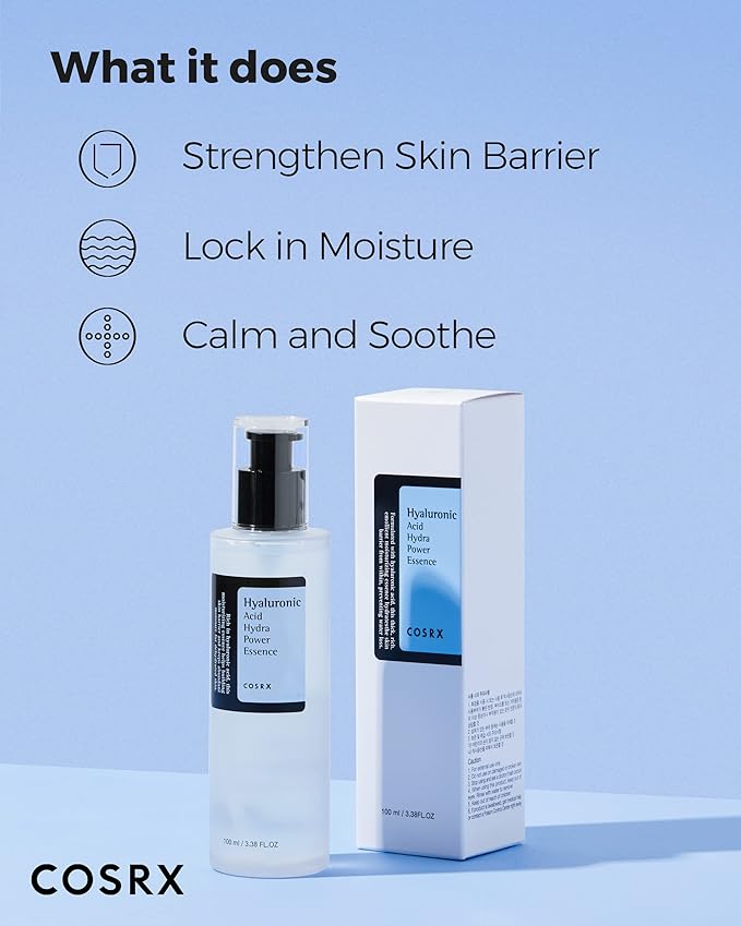 COSRX Hyaluronic Acid Toner, 3.38 fl.oz / 100ml, For Dry Skin, Lightweight Daily Essence, Day and Night, Korean Skin Care, Animal Testing Free, Paraben Free