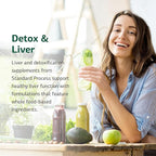 Standard Process SP Cleanse - Healthy Kidney & Liver Support Supplement - Formula Aids Gallbladder Function - Digestive Support Supplement with Apple Pectin, Barley, Beetroot & More - 150 Capsules