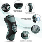 NEENCA Knee Brace for Knee Pain Relief, Medical Knee Support with Patella Pad & Side Stabilizers, Compression Knee Sleeve for Meniscus Tear, ACL, Arthritis, Joint Pain, Runner, Sport- FSA/HSA APPROVED
