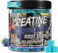 Creatine Monohydrate Gummies 6g for Men Women,Complex Creatine Monohydrate Chewable for Muscle Strength,Muscle Building,Energy Boost,Pre-Workout Energy Supplement,Vegan Blue Raspberry - 120 Count