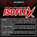 ALLMAX ISOFLEX Pure Whey Isolate Protein Powder - Gluten Free, Low Lactose, Sugar-Free - High-Protein, Clean, Keto-Friendly for Pre Post Workout Supplement for Women and Men | Cookies & Cream, 5lb