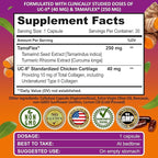 Joint Support Supplement with UC-II® & TamaFlex® – Undenatured Type II Collagen, Turmeric & Tamarind for Joint Health, Flexibility & Mobility – Natural Cartilage Support – Glucosamine-Free Capsules