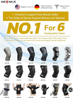 NEENCA Professional Knee Brace for Pain Relief, Medical Knee Compression Sleeve, Knee Support with Horizontal Knit Tech for Meniscus Tear, ACL, Arthritis, Joint Pain, Runner, Workout