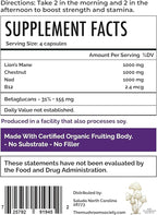 Everyday Youth - Anti-Aging Supplement - Brain & Cellular Energy Formula – Lion’s Mane, Chestnut, NAD, B12 + Beta-Glucans - 60 Vegan Capsules