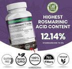 Organic Perilla Seed Extract with 9% Rosmarinic Acid - USDA Certified - Allergy Relief, Respiratory and Immunity Booster- Th2 Cytokines, Naturally Occurring Luteolin - 500mg 90 capsules