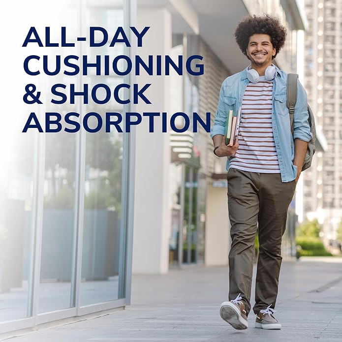Dr. Scholl's Heel Cushions with Massaging Gel Advanced // All-Day Shock Absorption and Cushioning to Relieve Heel Discomfort