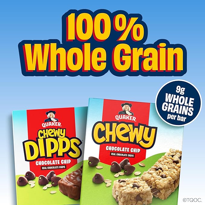 Quaker Chewy Dipps Chocolate Chip 24ct