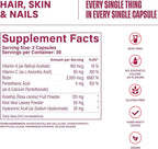 Habit Hair, Skin & Nails Supplement 2 Pack (120 Capsules) - New Look, Supports Skin Hydration, Hair & Nail Strength, Biotin 2000mcg, Vitamin A & C, Hyaluronic Acid, Rosehip, Vegan, Non-GMO