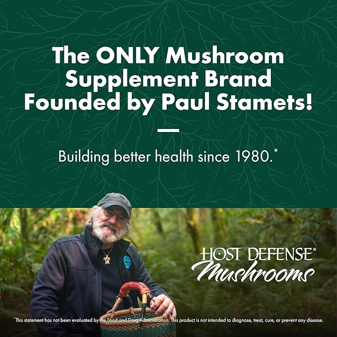 Host Defense MycoBotanicals Liver* Capsules - Liver Health Supplement with Milk Thistle & Turmeric Root - Mushroom Supplement with Turkey Tail, Reishi & Chaga - 60 Capsules (30 Servings)*