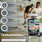 Terramineral Shilajit Gummies with Irish Sea Moss Tongkat Ali Ashwagandha Lion's Mane MACA Panax Ginseng Rhodiola & Cordyceps by Clean Nutra (1)