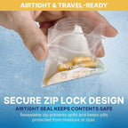Pill Pouch Bags - (Pack of 15000) 3" x 2.75" Pill Baggies and Disposable Plastic Travel Pill Bags with Write-on Labels