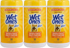 Wet Ones for Pets Antibacterial Dog Wipes, Multi-Purpose Grooming Wipes with Aloe Vera for Paws, Face & Body, Easy Cleanups Between Baths, Tropical Splash Scent, 5.7 in x 7.5 in, 50 Count - 3 Pack