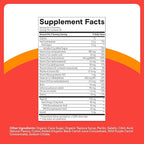 SmartyPants Kids Multivitamin Gummies, Omega 3 (DHA/EPA), Vitamins D3, C, B12, B6, Vitamin A, K & Zinc, Gluten Free, Cherry Berry Punch Flavors, 60 Count (30 Day Supply)