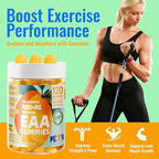 Pets Purest EAA Gummies 120 Gummies (Orange), Essential Amino Acids - All 9 Essential Aminos (EAA) and All Branched-Chain Aminos (BCAAs), Non-GMO, Gluten Free, Vegetarian Friendly