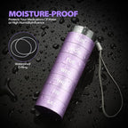 Large Weekly Pill Organizer, Metal Travel Pill Box, Portable Aluminum Alloy Waterproof Container, 7 Day Daily Medicine Organizer Holder for Vitamin, Fish Oil, Supplement, Purple