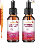 Cortisol Supplements for Women Liquid Drops, Natural Herbal Extract Complex for Women, Maintain Healthy Cortisol Levels - 60 Day Vegan Supply