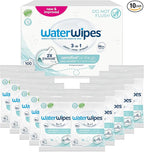 WaterWipes Sensitive+ On The Go Wipes, 3-In-1 Cleans, Cares, Protects, 99.9% Water, Unscented & Hypoallergenic Wet Wipes, 100 Count (10 Packs)